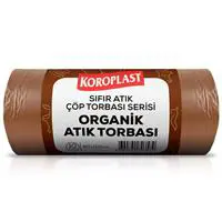 Koroplast Organik Atık Torbası 80 x 110 cm Kahverengi - 10 Adet