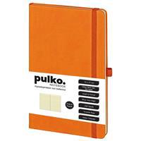 Pulko Notebook PND018T Termo Deri Çizgili Defter 13 x 21 cm 100 Yaprak Sert Kapak - Turuncu