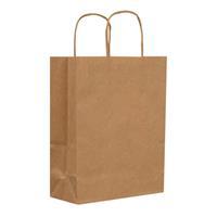 Burgu Saplı Kraft Çanta 18 x 8 x 23 cm 90 gr - 25 Adet