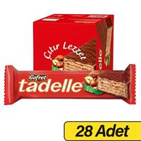 Tadelle Çikolatalı Gofret 28 g x 28 Adet