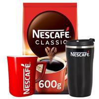Nescafe Classic Kahve Poşet 600 g Alana Termos Bardak ve Kupa Bardak Hediye 