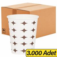 Ofix Karton Bardak Yıldız Desenli 7 Oz 180 ml (3.8 g) 3000 Adet - 1 Koli