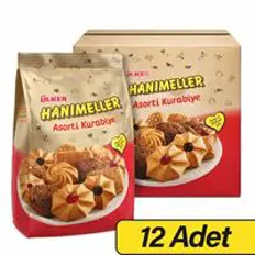 Ülker Hanımeller Tatlı Kurabiye Asorti 150 g x 12 Adet