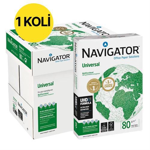 Navigator A4 Fotokopi Kağıdı 80 g/m² 500 Yaprak x 5 Paket (1 Koli)
