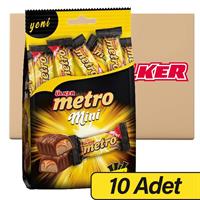 Ülker Metro Mini Çoklu Paket Çikolata Bar 102 g x 10 Adet