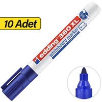 Edding 360 XL Yuvarlak Uçlu Beyaz Tahta Kalemi 10 Adet - Mavi (Kutu)