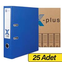 X-Plus Extra Plastik Klasör Geniş - Mavi x 25 Adet (Koli)