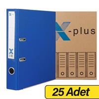 X-Plus Extra Plastik Klasör Dar - Mavi x 25 Adet (Koli)