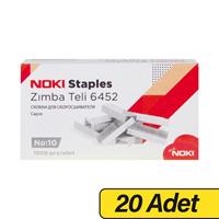 Noki Zımba Teli No: 10 1.000 Adet - Beyaz x 20 Adet