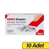 Noki Zımba Teli No: 24/6 1.000 Adet - Beyaz x 10 Adet