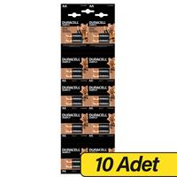 Duracell Alkaline AA Kalem Pil 1.5 V 20'li x 10 Adet