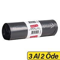 Koroplast Eko Endüstriyel Çöp Poşeti Jumbo Boy 80 x 110 cm 10 Adet - Siyah 3 Al 2 Öde
