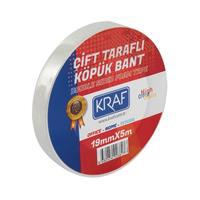 Kraf Çift Taraflı Köpük Bant 19mm x 5m