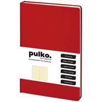 Pulko Notebook PND043K Ciltli Noktalı Defter 16 x 24 cm 80 Yaprak Sert Kapak - Kırmızı