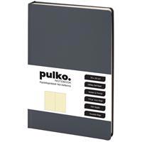 Pulko Notebook PND043KG Ciltli Noktalı Defter 16 x 24 cm 80 Sayfa Sert Kapak - Koyu Gri