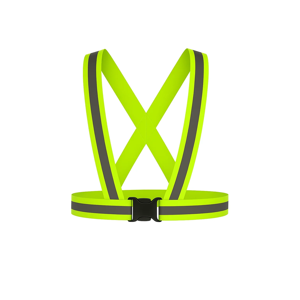 Pratik Klipsli İkaz Yeleği Yüksek Görünürlük Fosforlu Yelek Konforlu Kullanım F.SARI 3