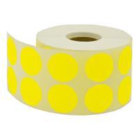 Tanex Nokta Etiket 25 mm 2.500 Adet - Sarı