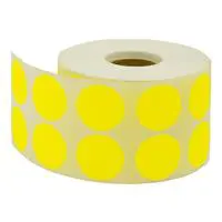 Tanex Nokta Etiket 25 mm 2.500 Adet - Sarı