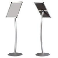 Snapper Curved Menü ve Yönlendirme Panosu Rondo Çerçeveli A3 - Metalik Gri