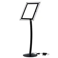 Q01082 - Snapper Curved Akrilik Led Menü Panosu Siyah A3