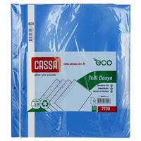Cassa Eco 7730 Telli Dosya Plastik 50 Adet - Mavi