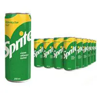 Sprite Slim Limon Aromalı 250 ml x 24 Adet