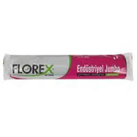 Florex 514 Endüstriyel Çöp Poşeti Jumbo Boy 80 x 110 cm 10 Adet - Siyah