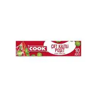 Cook Çift Kilitli Buzdolabı Poşeti 19 x 25 cm 10 yp.