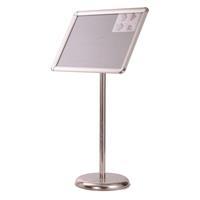 Panda PAN496 Menü ve Yönlendirme Panosu Rondo Çerçeveli A3 - Metalik Gri