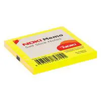 Noki Memo Yapışkanlı Not Kağıdı 75x75 mm 80 Yaprak - Limon Sarısı görseli