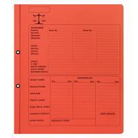 Ful Color 05267 Lüks Avukat Büro Dosyası Karton A4 50 Adet - Kırmızı