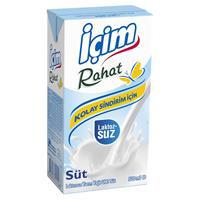 İçim Rahat Yarım Yağlı Laktozsuz Süt 500 ml x 12 Adet