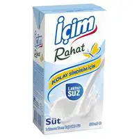 İçim Rahat Yarım Yağlı Laktozsuz Süt 500 ml x 12 Adet