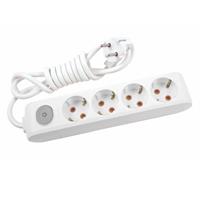 Viko Multi-Let 4 Soketli Priz Kablolu 2 m Çocuk Korumalı Anahtarlı