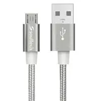 Soultech DK036GR Metal İp Mikro Usb Platinum Şarj ve Data Kablosu