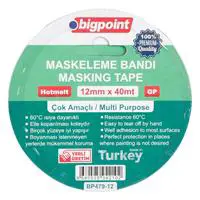 Bigpoint BP479 Maskeleme Bandı (Krepe) 12 mm x 40 m