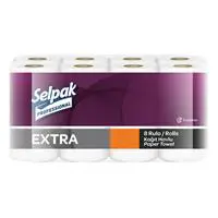 Selpak Professional Extra Kağıt Havlu Çift Katlı 23 x 12.5 cm 100 Yaprak - 8 Adet (7906608)