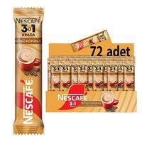 Nescafe 3'ü 1 Arada Hazır Kahve Sütlü Köpüklü 17.4 g x 72 Adet