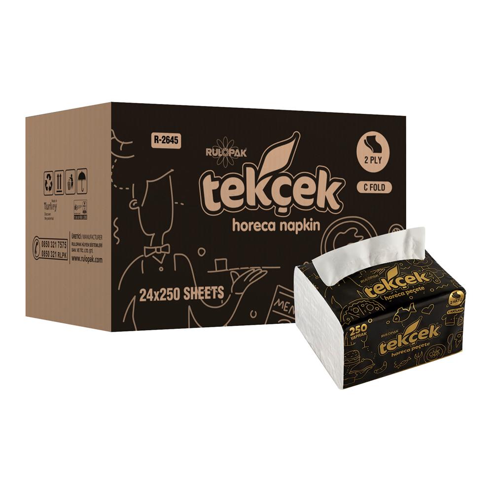 Rulopak Tekçek Horeca Masa Üstü Dispenser Peçete 11.5 x 19 cm 250 Y..