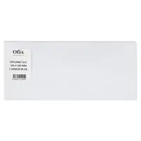 Ofix Diplomat Zarf Penceresiz 105 x 240 mm 50 Adet - Beyaz