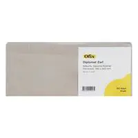 Ofix Diplomat Zarf Penceresiz 105 x 240 mm 50 Adet - Kraft
