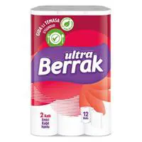 Ultra Berrak Kağıt Havlu Çift Katlı 21.2 x 12.5 cm 88 Yaprak - 12 Adet