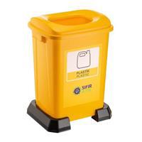 Ceymop Sıfır Plastik Atık Kovası 50 L Plastik - Sarı