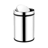 Rulopak R-1116 Paslanmaz Krom Döner Kapaklı 27 L - Krom