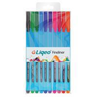 Liqeo 8027 Fıneliner Kalem 0.4 mm 10 Adet - Karışık Renk
