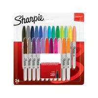 Sharpie 2065405 Fine Point Permanent Markör Kalem Yuvarlak Uç 24 Adet - Karışık Renk