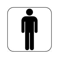 Ekstrafix YUL-216 Bay WC Uyarı Etiketi 12 x 12 cm