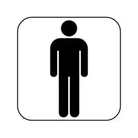 Ekstrafix YUL-216 Bay WC Uyarı Etiketi 12 x 12 cm