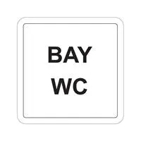 Ekstrafix YUL-250 Bay WC Uyarı Etiketi 12 x 12 cm