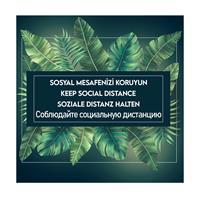 Ofix SM-50-CCK-S Sosyal Mesafeyi Koruyun Uyarı Etiketi 50 x 50 cm